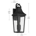 Myhouse Lighting Kichler - 59195BKT - Two Light Outdoor Wall Mount - Cleary - Textured Black