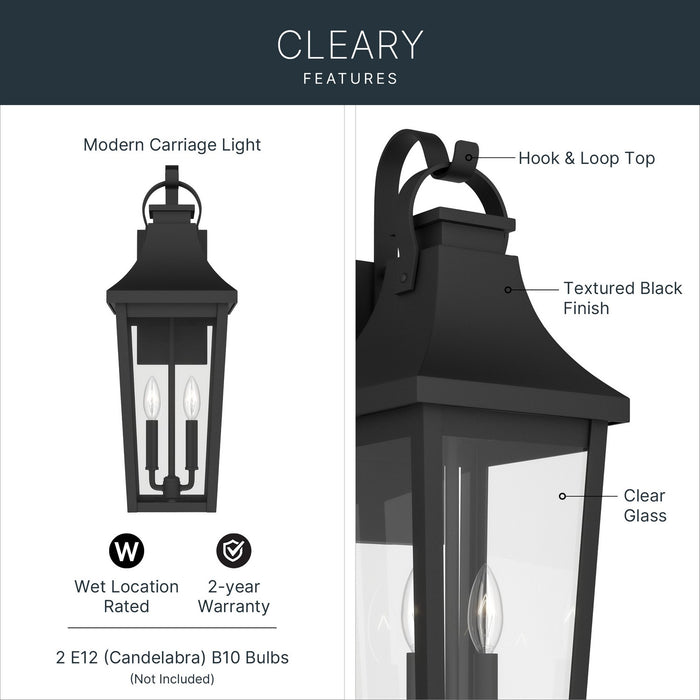 Myhouse Lighting Kichler - 59195BKT - Two Light Outdoor Wall Mount - Cleary - Textured Black