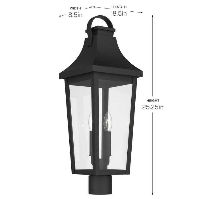 Myhouse Lighting Kichler - 59197BKT - Two Light Outdoor Post Lantern - Cleary - Textured Black