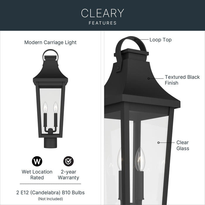 Myhouse Lighting Kichler - 59197BKT - Two Light Outdoor Post Lantern - Cleary - Textured Black