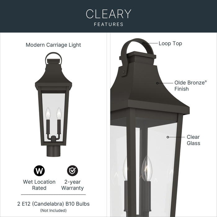 Myhouse Lighting Kichler - 59197OZ - Two Light Outdoor Post Lantern - Cleary - Olde Bronze