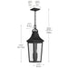 Myhouse Lighting Kichler - 59198BKT - Two Light Outdoor Pendant - Cleary - Textured Black