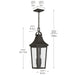 Myhouse Lighting Kichler - 59198OZ - Two Light Outdoor Pendant - Cleary - Olde Bronze