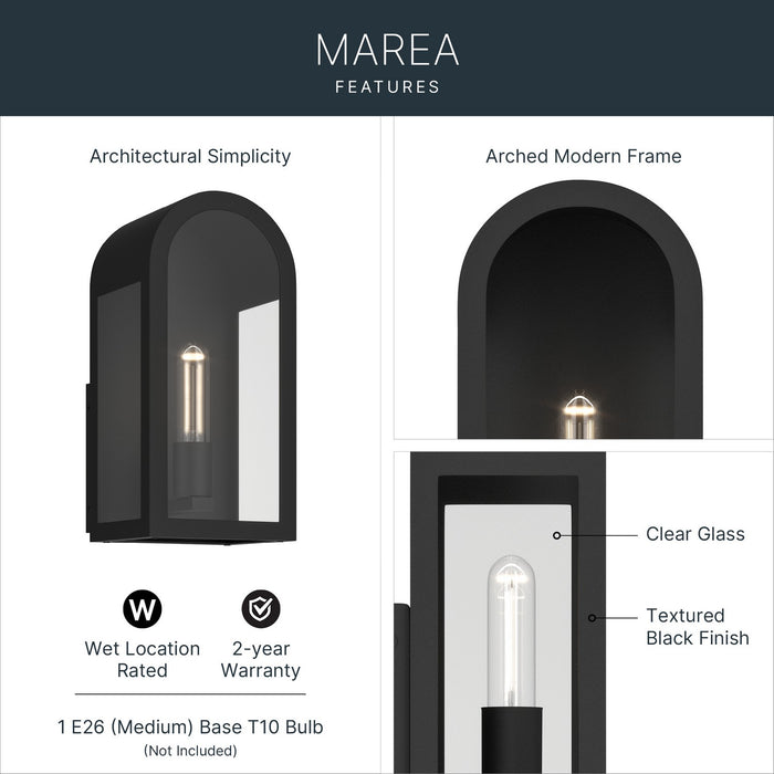 Myhouse Lighting Kichler - 59200BKT - One Light Outdoor Wall Mount - Marea - Textured Black