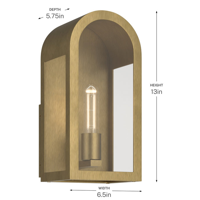 Myhouse Lighting Kichler - 59200NBR - One Light Outdoor Wall Mount - Marea - Natural Brass