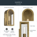 Myhouse Lighting Kichler - 59200NBR - One Light Outdoor Wall Mount - Marea - Natural Brass