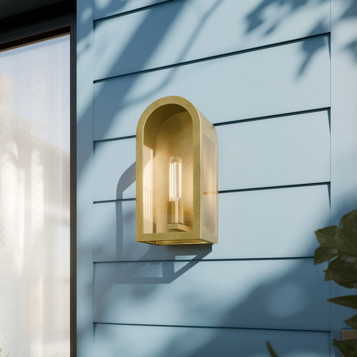 Myhouse Lighting Kichler - 59200NBR - One Light Outdoor Wall Mount - Marea - Natural Brass