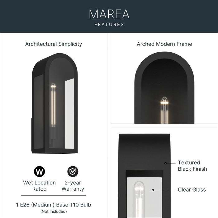 Myhouse Lighting Kichler - 59201BKT - One Light Outdoor Wall Mount - Marea - Textured Black