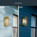 Myhouse Lighting Kichler - 59201NBR - One Light Outdoor Wall Mount - Marea - Natural Brass