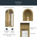 Myhouse Lighting Kichler - 59201NBR - One Light Outdoor Wall Mount - Marea - Natural Brass