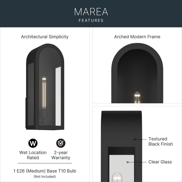Myhouse Lighting Kichler - 59202BKT - One Light Outdoor Wall Mount - Marea - Textured Black