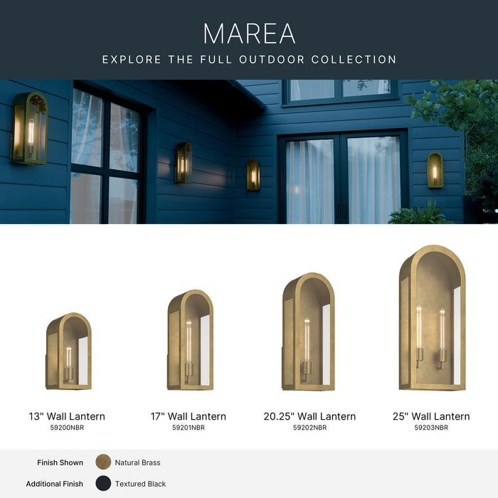Myhouse Lighting Kichler - 59202NBR - One Light Outdoor Wall Mount - Marea - Natural Brass