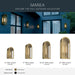 Myhouse Lighting Kichler - 59202NBR - One Light Outdoor Wall Mount - Marea - Natural Brass