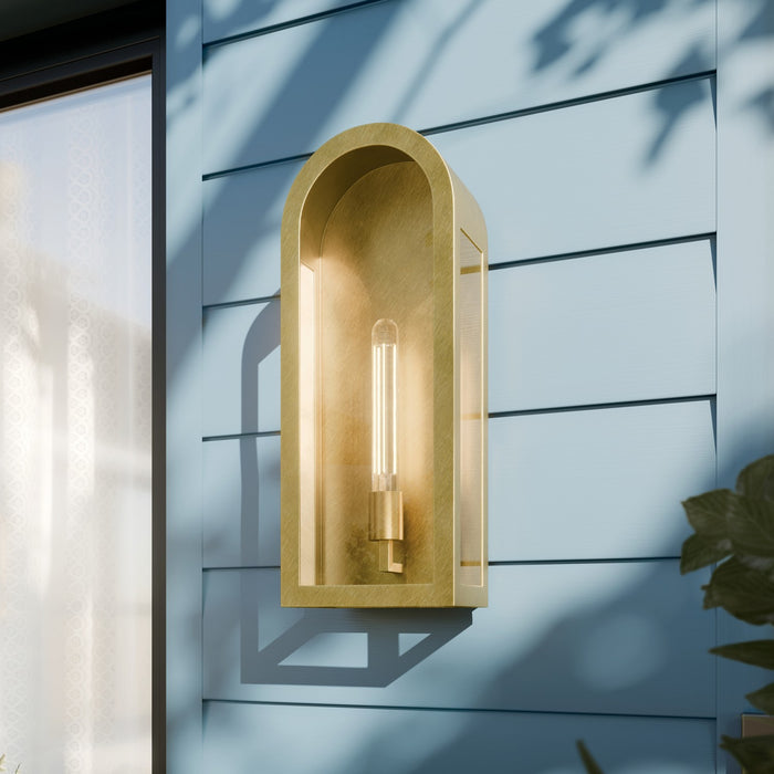 Myhouse Lighting Kichler - 59202NBR - One Light Outdoor Wall Mount - Marea - Natural Brass