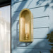 Myhouse Lighting Kichler - 59202NBR - One Light Outdoor Wall Mount - Marea - Natural Brass