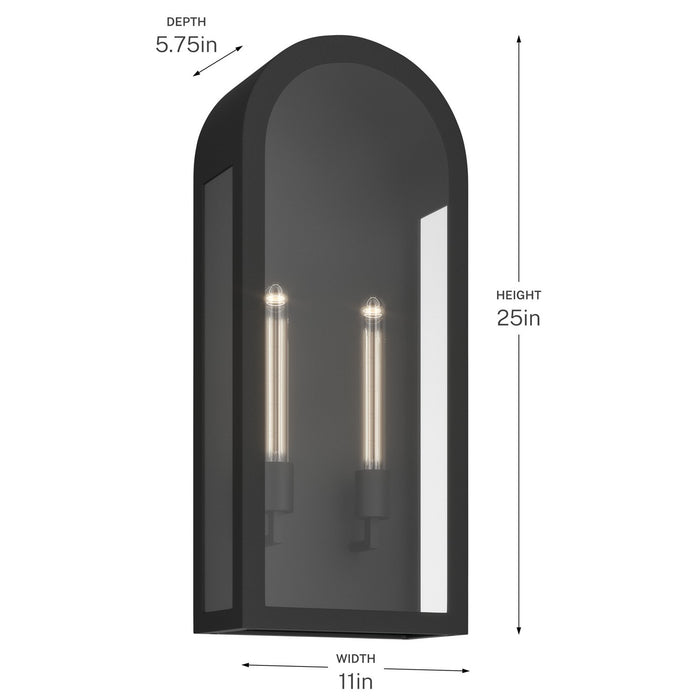 Myhouse Lighting Kichler - 59203BKT - Two Light Outdoor Wall Mount - Marea - Textured Black