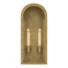 Myhouse Lighting Kichler - 59203NBR - Two Light Outdoor Wall Mount - Marea - Natural Brass