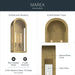 Myhouse Lighting Kichler - 59203NBR - Two Light Outdoor Wall Mount - Marea - Natural Brass
