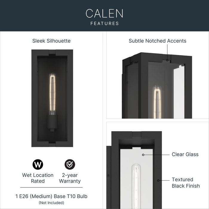 Myhouse Lighting Kichler - 59208BKT - One Light Outdoor Wall Mount - Calen - Textured Black