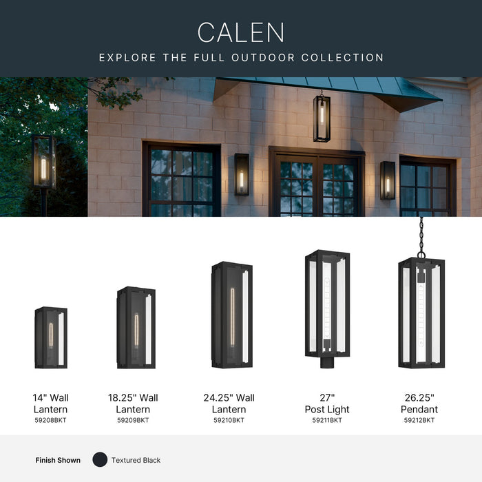 Myhouse Lighting Kichler - 59209BKT - One Light Outdoor Wall Mount - Calen - Textured Black