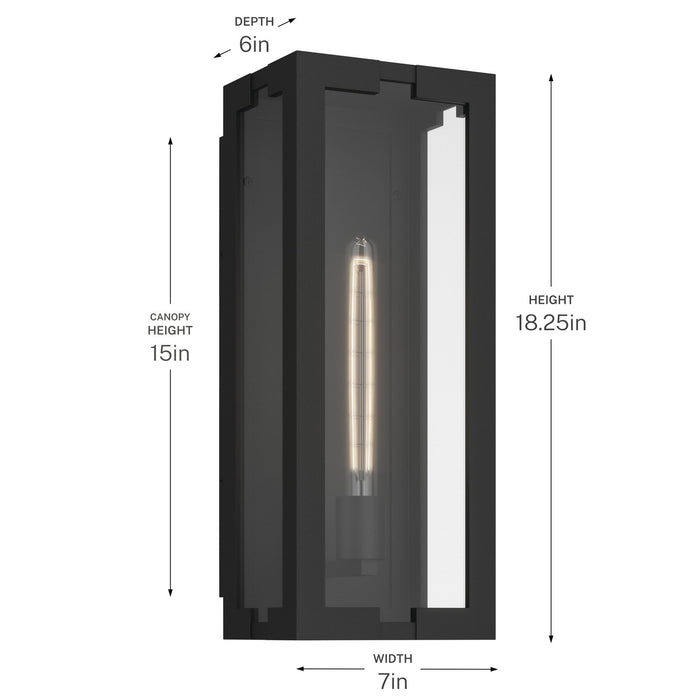 Myhouse Lighting Kichler - 59209BKT - One Light Outdoor Wall Mount - Calen - Textured Black