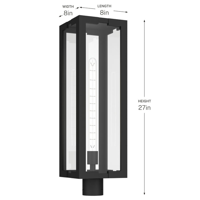 Myhouse Lighting Kichler - 59211BKT - One Light Outdoor Post Lantern - Calen - Textured Black