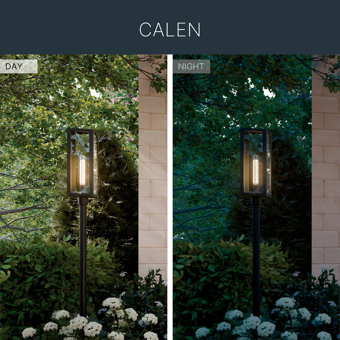 Myhouse Lighting Kichler - 59211BKT - One Light Outdoor Post Lantern - Calen - Textured Black