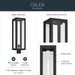 Myhouse Lighting Kichler - 59211BKT - One Light Outdoor Post Lantern - Calen - Textured Black