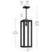 Myhouse Lighting Kichler - 59212BKT - One Light Outdoor Pendant - Calen - Textured Black
