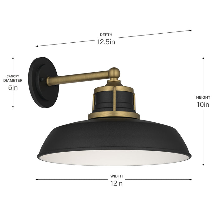 Myhouse Lighting Kichler - 59205NBR - One Light Outdoor Wall Mount - Fielding - Natural Brass