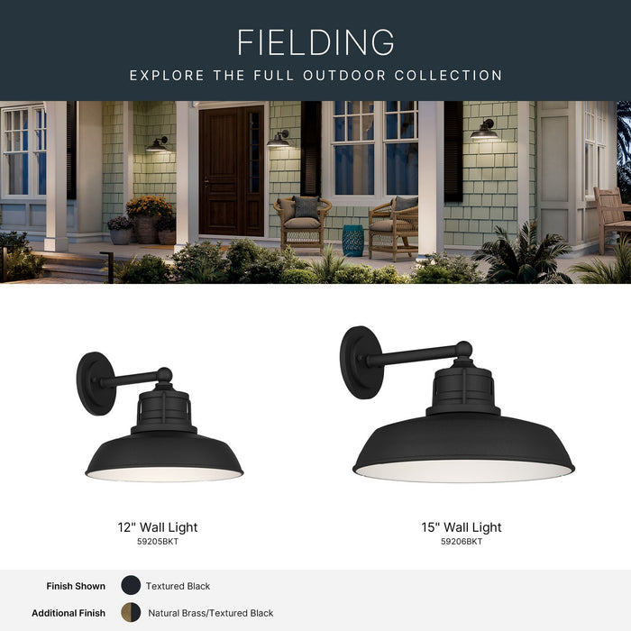 Myhouse Lighting Kichler - 59206BKT - One Light Outdoor Wall Mount - Fielding - Textured Black