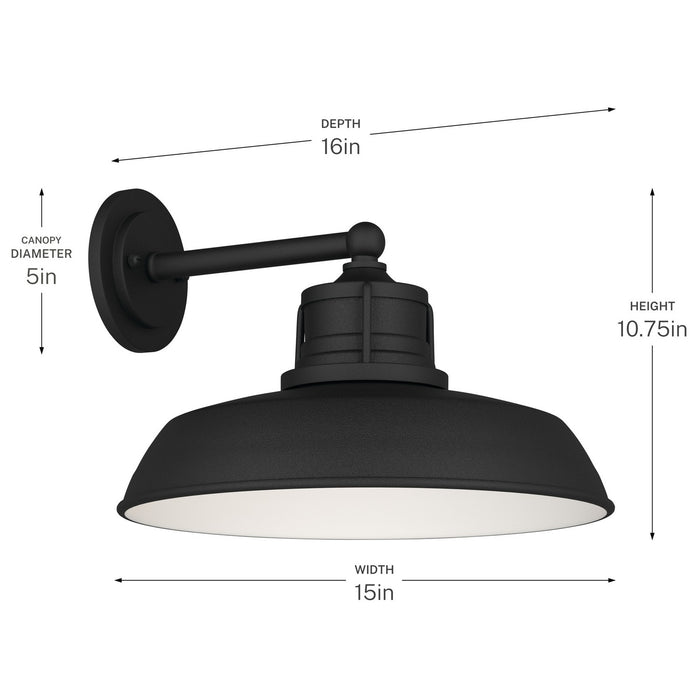 Myhouse Lighting Kichler - 59206BKT - One Light Outdoor Wall Mount - Fielding - Textured Black