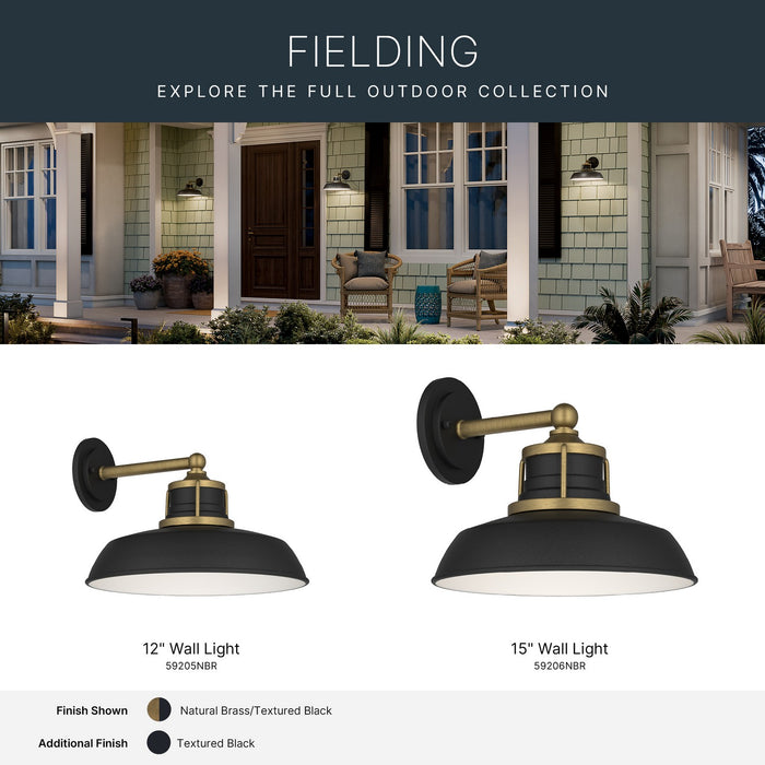 Myhouse Lighting Kichler - 59206NBR - One Light Outdoor Wall Mount - Fielding - Natural Brass