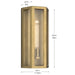 Myhouse Lighting Kichler - 59214NBR - One Light Outdoor Wall Mount - Berens - Natural Brass