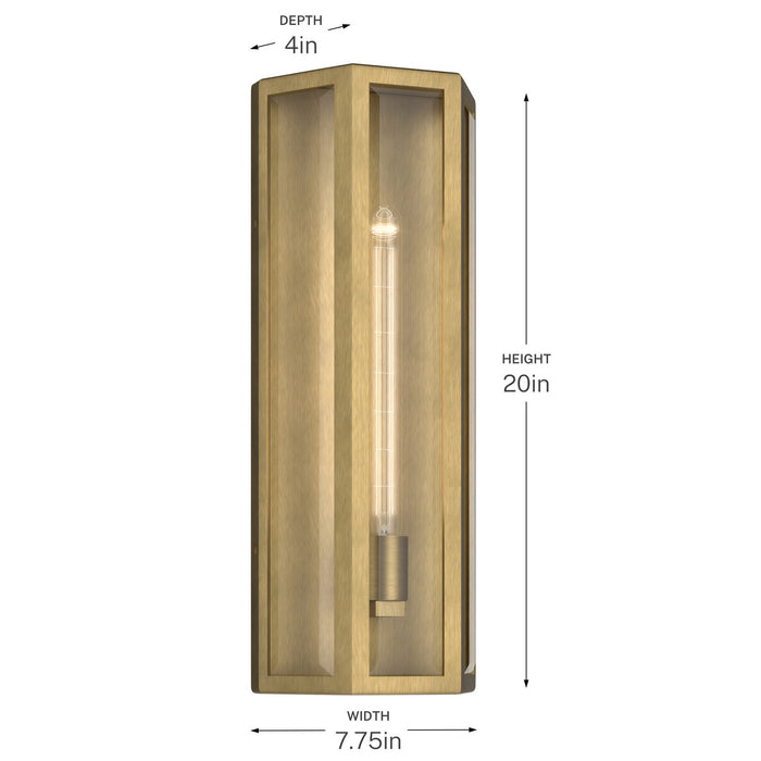 Myhouse Lighting Kichler - 59215NBR - One Light Outdoor Wall Mount - Berens - Natural Brass