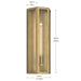 Myhouse Lighting Kichler - 59215NBR - One Light Outdoor Wall Mount - Berens - Natural Brass