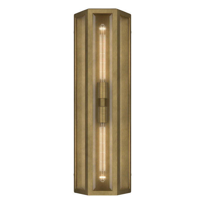 Myhouse Lighting Kichler - 59216NBR - Two Light Outdoor Wall Mount - Berens - Natural Brass