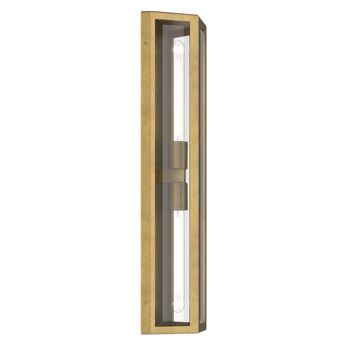 Myhouse Lighting Kichler - 59216NBR - Two Light Outdoor Wall Mount - Berens - Natural Brass