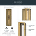 Myhouse Lighting Kichler - 59216NBR - Two Light Outdoor Wall Mount - Berens - Natural Brass