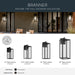 Myhouse Lighting Kichler - 59112BKTDS - One Light Outdoor Wall Mount - Branner - Textured Black