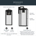 Myhouse Lighting Kichler - 59112BKTDS - One Light Outdoor Wall Mount - Branner - Textured Black