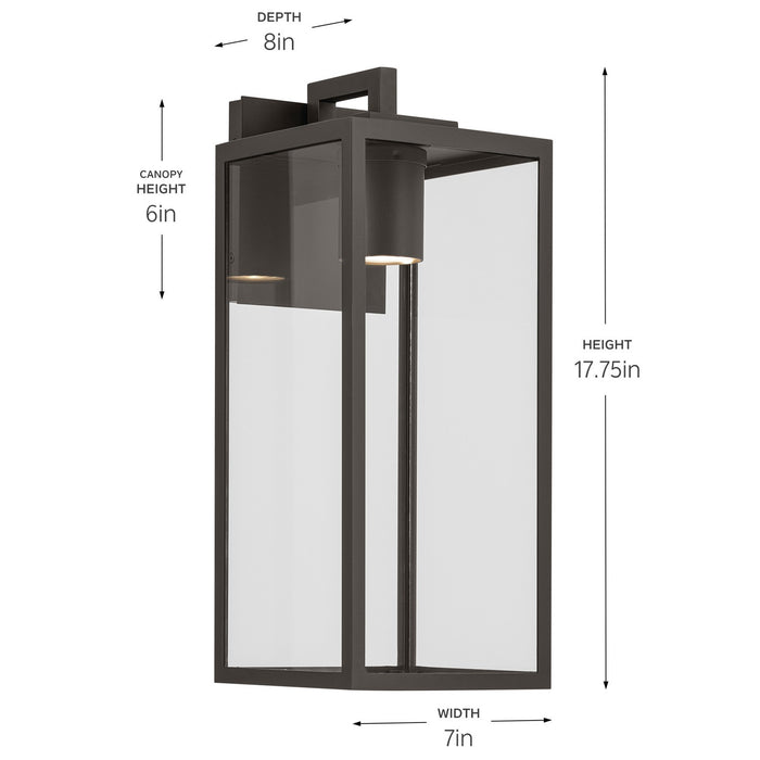 Myhouse Lighting Kichler - 59112OZDS - One Light Outdoor Wall Mount - Branner - Olde Bronze