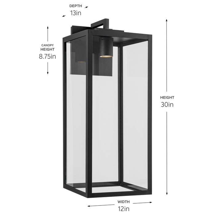 Myhouse Lighting Kichler - 59114BKTDS - One Light Outdoor Wall Mount - Branner - Textured Black