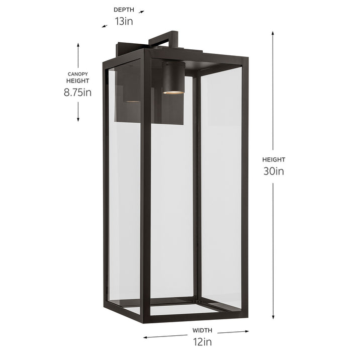 Myhouse Lighting Kichler - 59114OZDS - One Light Outdoor Wall Mount - Branner - Olde Bronze