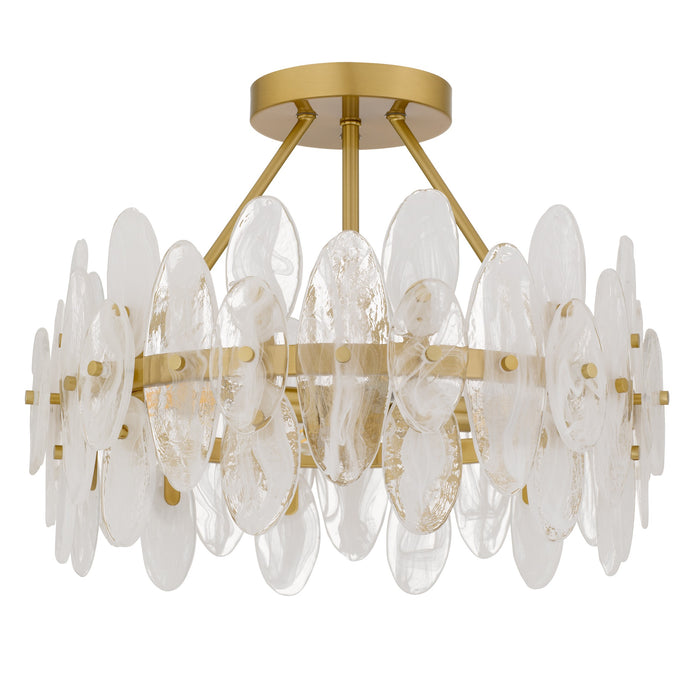 Myhouse Lighting Quoizel - ABI1718BRG - Four Light Semi-Flush Mount - Abigail - Brushed Gold