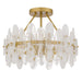 Myhouse Lighting Quoizel - ABI1718BRG - Four Light Semi-Flush Mount - Abigail - Brushed Gold