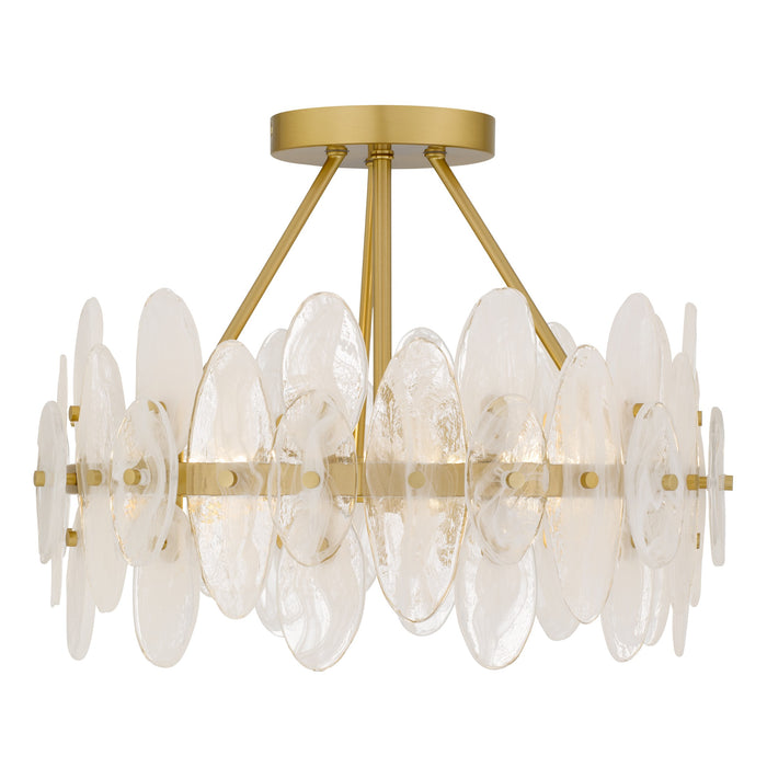 Myhouse Lighting Quoizel - ABI1718BRG - Four Light Semi-Flush Mount - Abigail - Brushed Gold