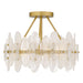 Myhouse Lighting Quoizel - ABI1718BRG - Four Light Semi-Flush Mount - Abigail - Brushed Gold