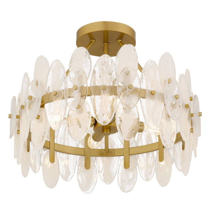 Myhouse Lighting Quoizel - ABI1718BRG - Four Light Semi-Flush Mount - Abigail - Brushed Gold