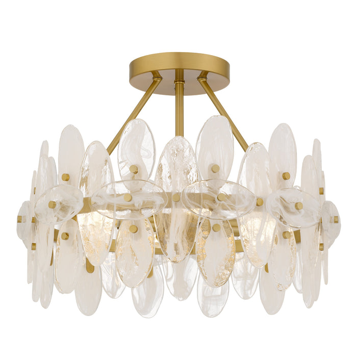 Myhouse Lighting Quoizel - ABI1718BRG - Four Light Semi-Flush Mount - Abigail - Brushed Gold